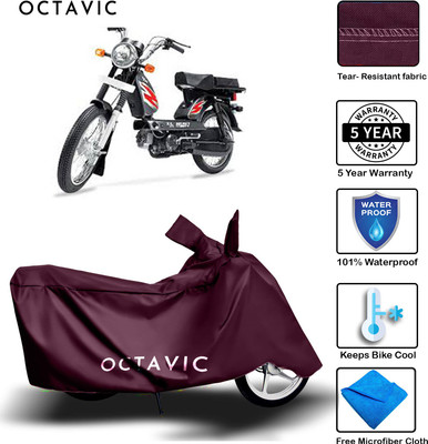 octavic Waterproof Two Wheeler Cover for TVS(Heavy Duty Super XL, Maroon)