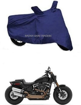 RADHA RANI TARDERS Two Wheeler Cover for Harley Davidson(Fat Boy, Blue)