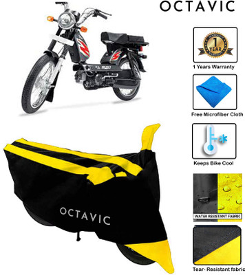 octavic Waterproof Two Wheeler Cover for TVS(Heavy Duty Super XL, Yellow, Black)