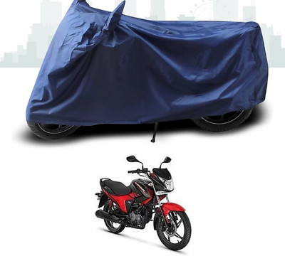 Mdstar Waterproof Two Wheeler Cover for Hero(Glamour, Blue)