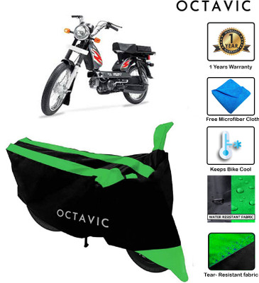 octavic Waterproof Two Wheeler Cover for TVS(Heavy Duty Super XL, Green)