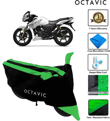 octavic Waterproof Two Wheeler Cover for TVS(Apache RTR 180, Green)