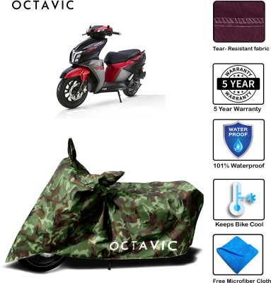 octavic Waterproof Two Wheeler Cover for TVS(Ntorq 125, Green)