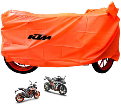 OBEROI'S TRADERS Waterproof Two Wheeler Cover for KTM(RC 200, Orange)