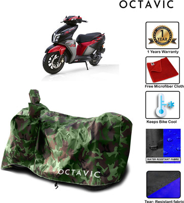 octavic Waterproof Two Wheeler Cover for TVS(Ntorq 125, Green)