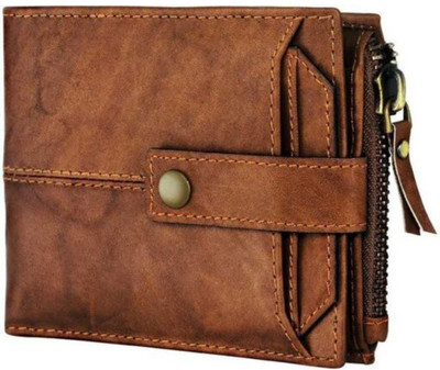 nefta world Men Brown Artificial Leather Wallet(5 Card Slots)