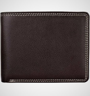 Leder Street Men Formal, Trendy, Travel Brown Genuine Leather Wallet(10 Card Slots)