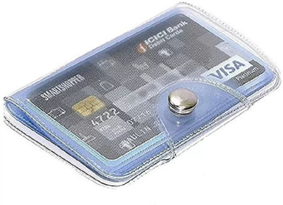 ISAAK Men & Women Casual White Plastic Card Holder(10 Card Slots)