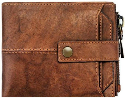 nefta world Men Brown Artificial Leather Wallet(4 Card Slots)
