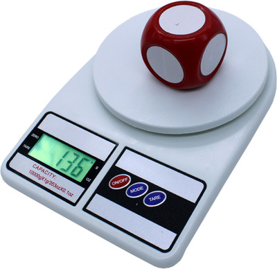 RPLF Digital Kitchen Fruit Vegetables Diet Food Cake Weight Machines LCD Display 10Kg Weighing Scale(Multicolor)
