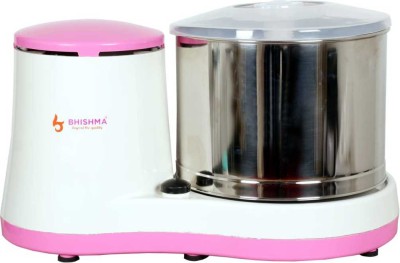 BHISHMA Beyond the quality Table Top Wet Grinders, 2L (Pink/White) Wet Grinder(Pink And White)