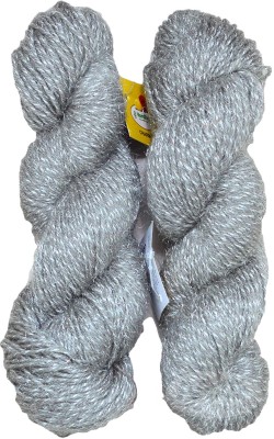 KNIT KING Vardhman Charming K/K Steel Grey (200 gm) Wool Hank Hand wool ART - BDD