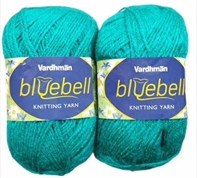 KYSS Vardhman Bluebell Wool Hand Knitting Wool/Art Craft Yarn, Shade No-23, 300 GM