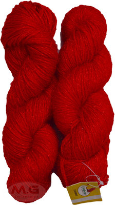 Simi Enterprise Vardhman Charming SM Red (200 gm) Wool Hank Hand wool ART - BCG