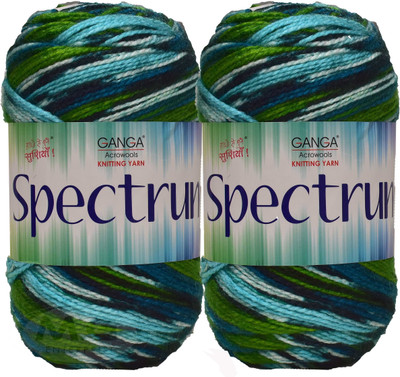 Simi Enterprise Ganga Spectrum S_M Leaf Green (500 gm) wool ART-GHH