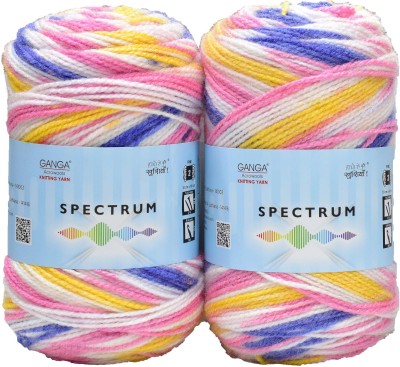 M.G Enterprise Ganga Spectrum M_G Mayo (cream) (400 gm) Wool Ball Hand knitting wool