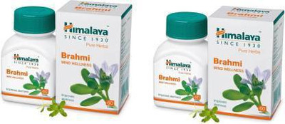 HIMALAYA Brahmi 60 x 2 =120 Tablets (Pack of 2)(Pack of 2, 120 Tablets)
