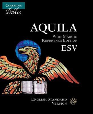 ESV Aquila Wide Margin Reference Bible, Black Goatskin Leather Edge-lined, Red-letter Text, ES746:XRME(English, Leather / fine binding, unknown)