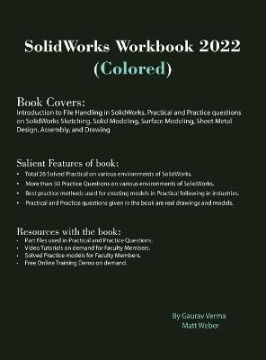 SolidWorks Workbook 2022 (Colored)(English, Hardcover, Verma Gaurav)