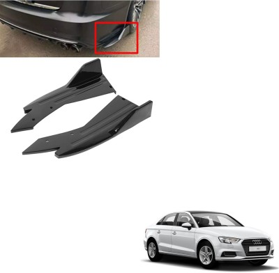 SEMAPHORE Plastic Car Bumper Guard(Black, Pack of 2, Audi, A3)