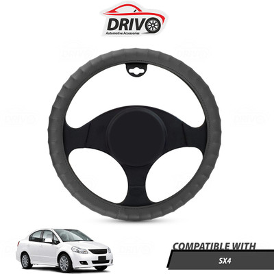 Drivo Steering Cover For Maruti SX4(Grey, Leatherite)