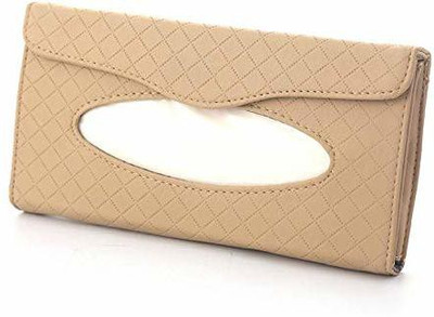 Automaze Tissue.Box.Visor.Headrest Vehicle Tissue Dispenser(Beige)