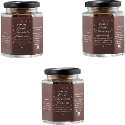 la chocoallure Plain Dark Chocolate Fudges Fudges(3 x 33.33)