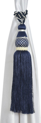 goycors Blue Tassels, Tieback Hook, Curtain Hooks(Pack of 4)