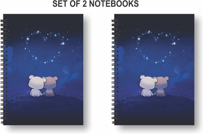 Papco Notebooks A5 Diary Ruled 144 Pages(Multicolor, Pack of 2)