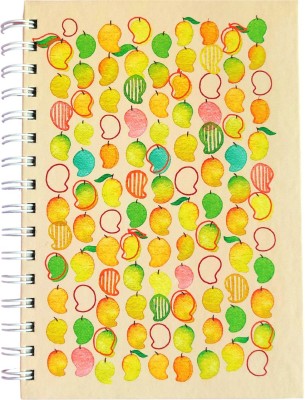 ELT EXCITING LITTLE THINGS Indian Fruits Design Regular Notebook Dot Grid 200 Pages(Yellow Cream)