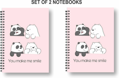 Papco Notebooks A5 Diary Ruled 144 Pages(Multicolor, Pack of 2)