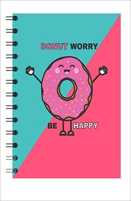 GOYAL Re-writeable/Reusable Spiral Notebook- Eco Friendly Notebook|A4 Size(8.5inX11in) A4 Note Book Plain 30 Pages(Donut worry be happy)