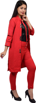 PERFECTPIVOT Women Kurta Pant Ethnic Jacket Set