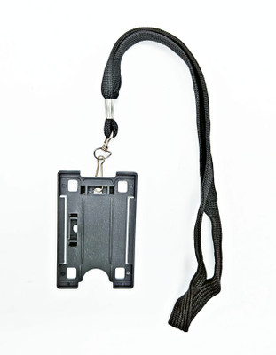 AKAN Plastic ID Badge Holder, Lanyard(Pack of 2)