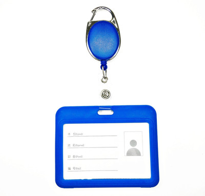 AKAN Plastic ID Badge Holder, ID Badge Reel(Pack of 1)