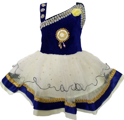 Accede Internationals Baby Girls Midi/Knee Length Festive/Wedding Dress(Red, Sleeveless)