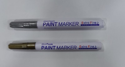 Munhwa Extra Fine Paint Marker - Gold and Silver - Made in Korea(Set of 2, Gold, Silver)