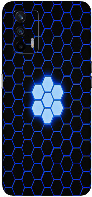 Vcare GadGets Realme GT Mobile Skin(Black, Blue)