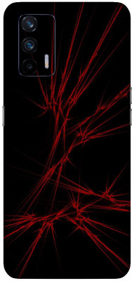 Vcare GadGets Realme GT (5G) Mobile Skin(Black, Red)