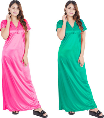 archi creation Women Nighty(Multicolor)