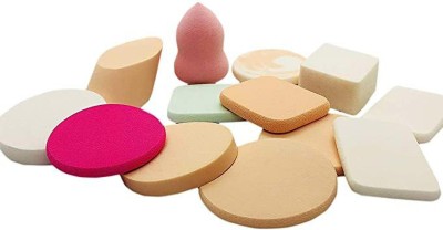 AARADHYAM 6 in 1 spounge set Makeup Beauty Eye Face Blender Facial Smooth sponge &Puff