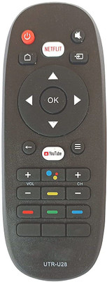 Akshita UTR-U28 TV Remote Compatible For LED LCD Smart TV Remote Control Haier Generic Remote Controller(Black)