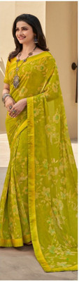VIRHAN Self Design Daily Wear Georgette Saree(Multicolor)