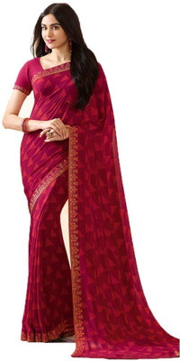 VIRHAN Self Design Daily Wear Georgette Saree(Multicolor)