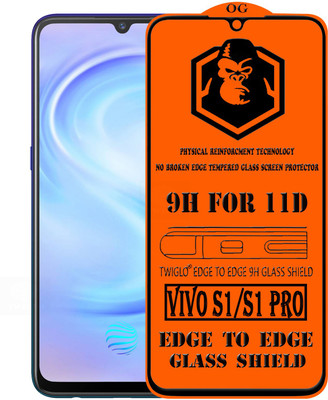 TWIGLO Edge To Edge Tempered Glass for VIVO S1 PRO(Pack of 1)