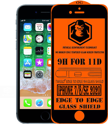 TWIGLO Edge To Edge Tempered Glass for Apple iPhone 8(Pack of 1)