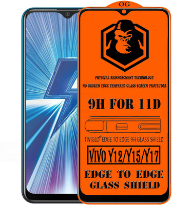 TWIGLO Edge To Edge Tempered Glass for VIVO Y15(Pack of 1)