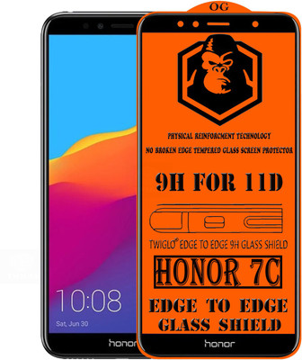 TWIGLO Edge To Edge Tempered Glass for Honor 7C(Pack of 1)