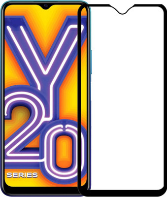 DMJHP Edge To Edge Tempered Glass for Vivo Y20(Pack of 1)