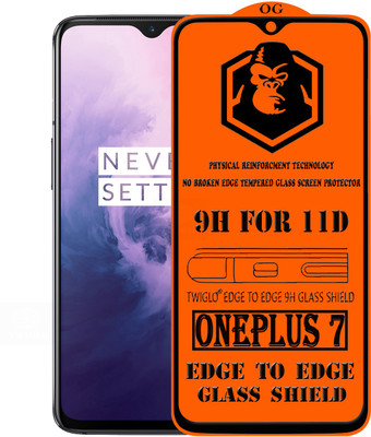 TWIGLO Edge To Edge Tempered Glass for ONEPLUS 7(Pack of 1)